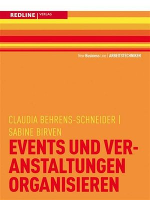 cover image of Events und Veranstaltungen organisieren